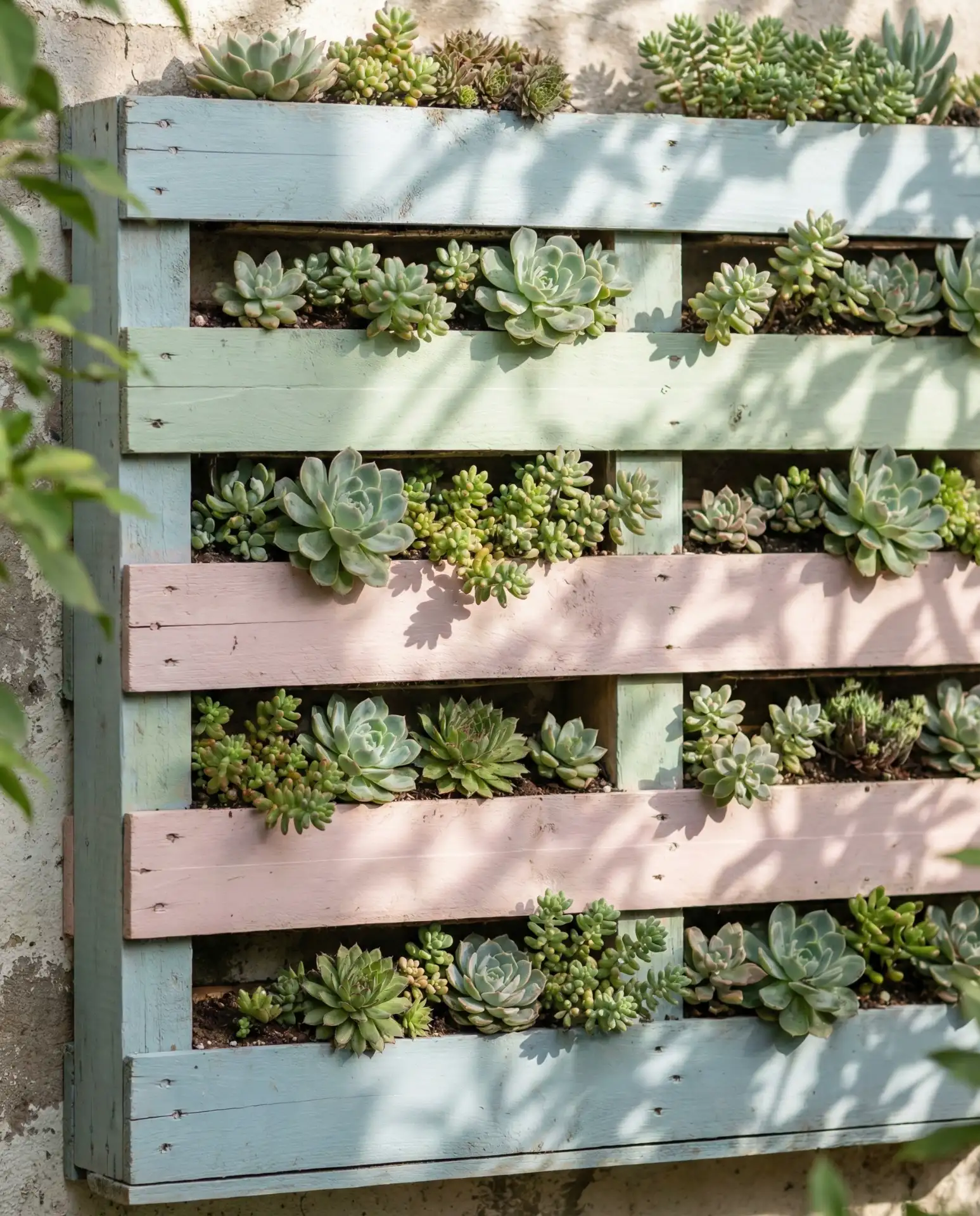 Painted Pallet Vertical Garden 2