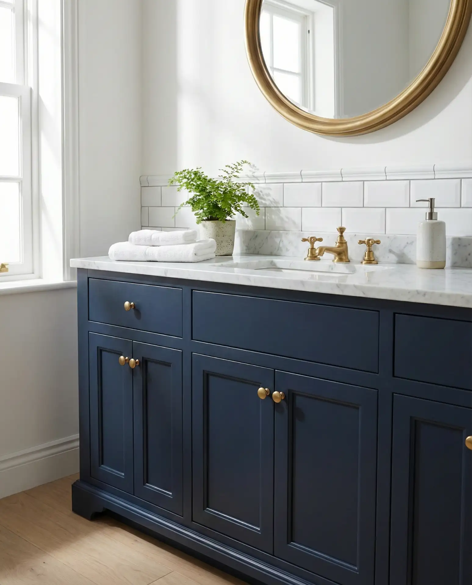 Painted Vanity in Unexpected Color 1