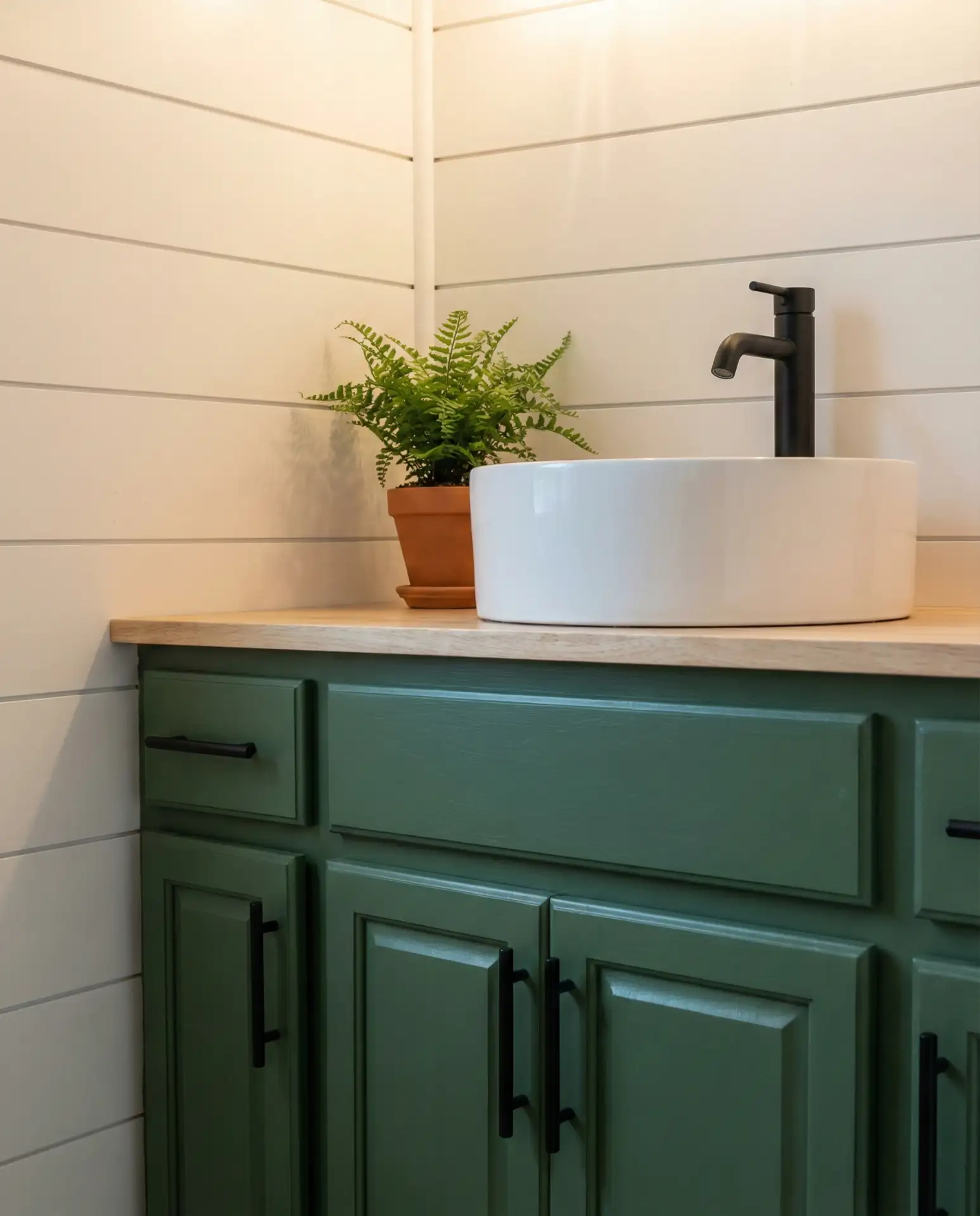 Painted Vanity in Unexpected Color 2