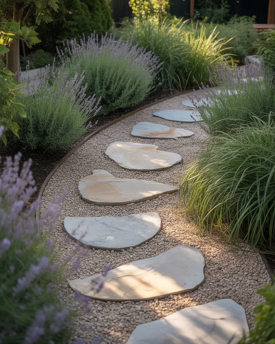 Pea Gravel and Paver Combo 1