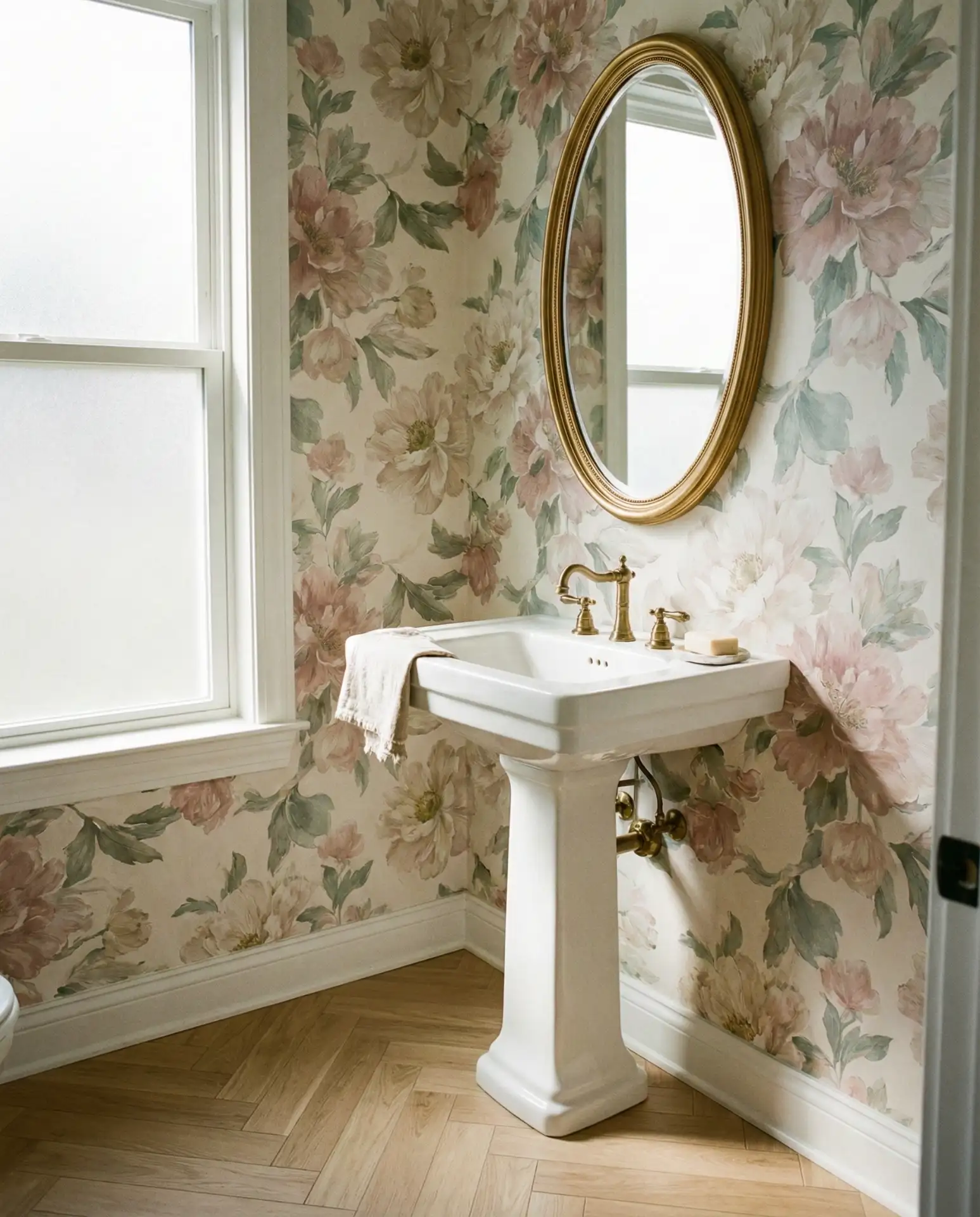 Peel-and-Stick Floral Wallpaper Accent 2