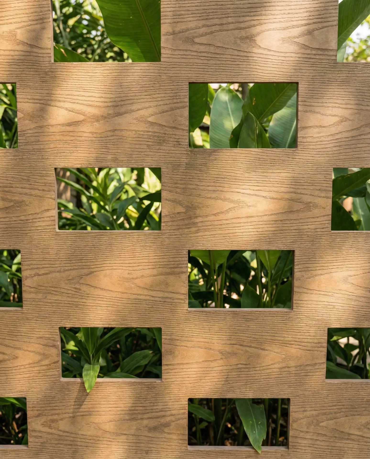 Perforated Composite Fence with Modern Pattern 1