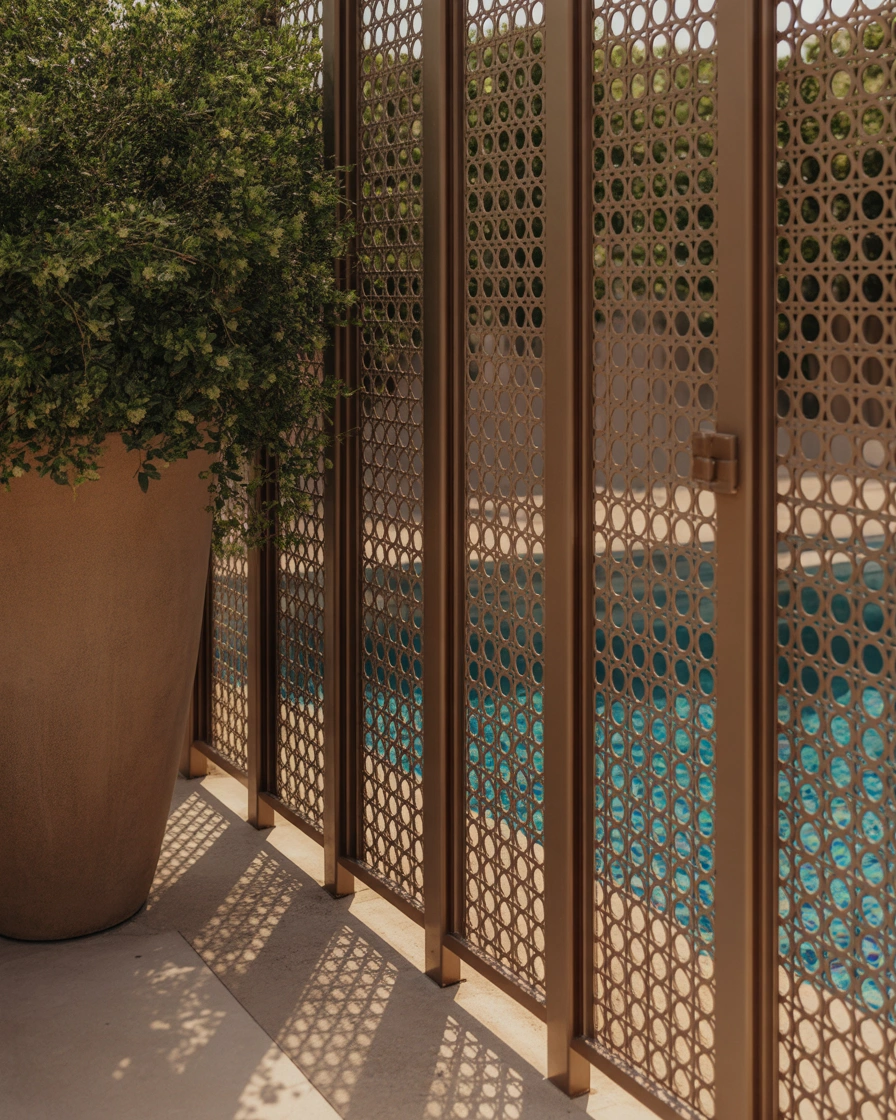Perforated Metal Panels in Bronze Finish 2