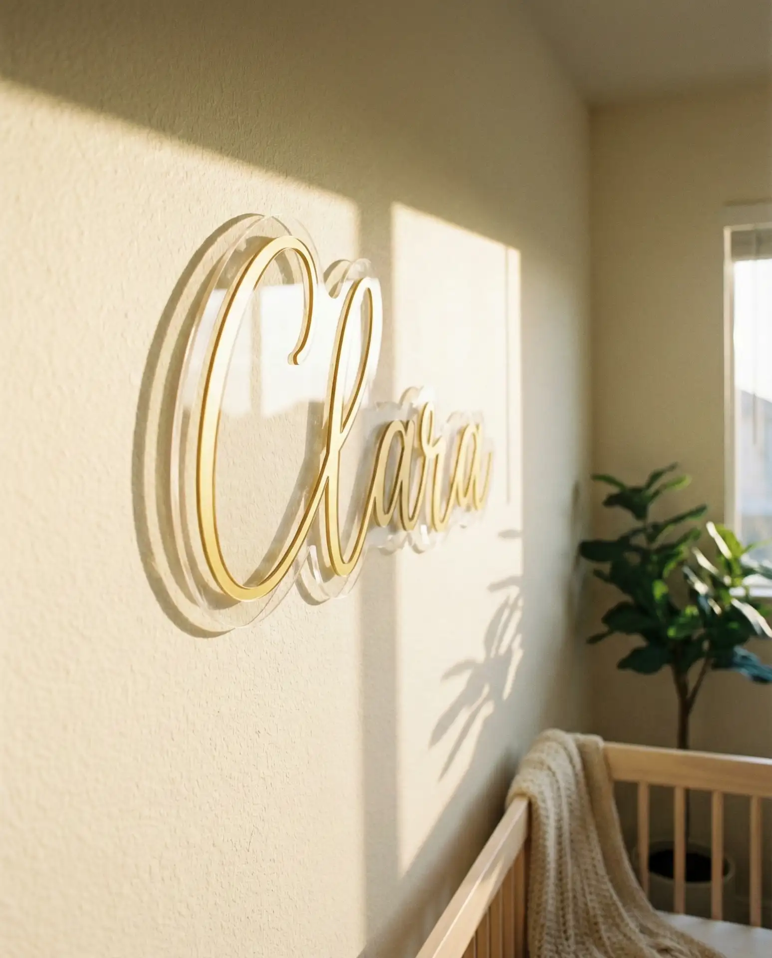 Personalized Name Sign Above the Crib 1