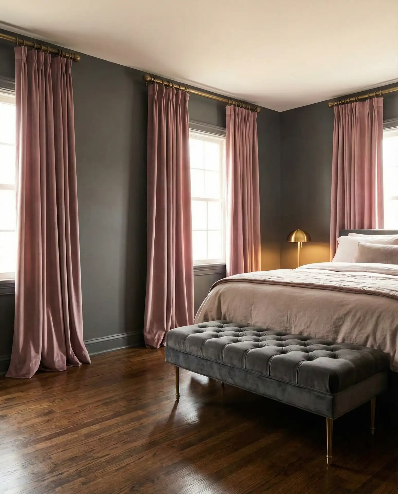 Pink Velvet Curtains for Playful Sophistication 1