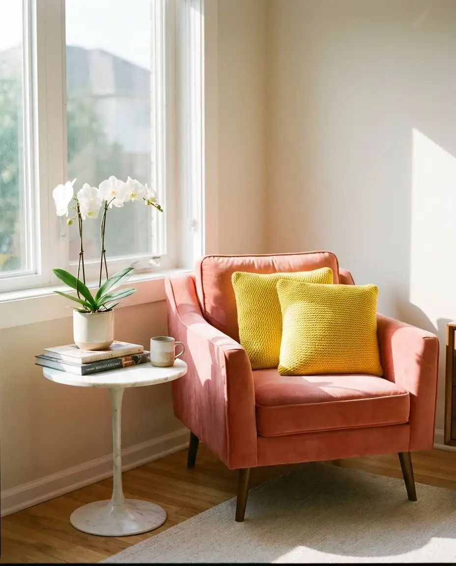 Pink and Yellow Playful Lounge 2