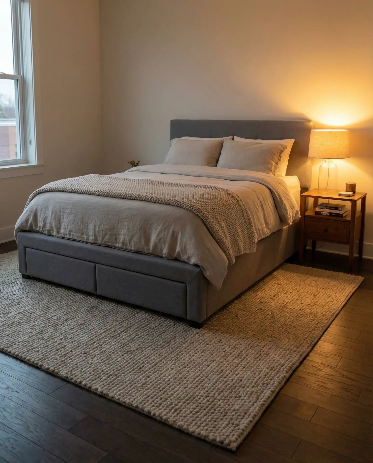 Platform Bed with Under-Bed Drawers 1