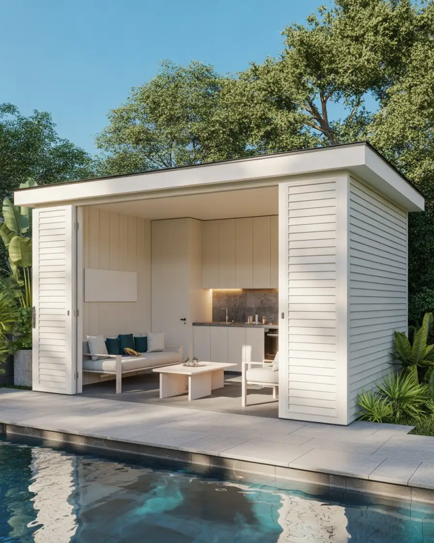Pool House or Cabana with Storage 1