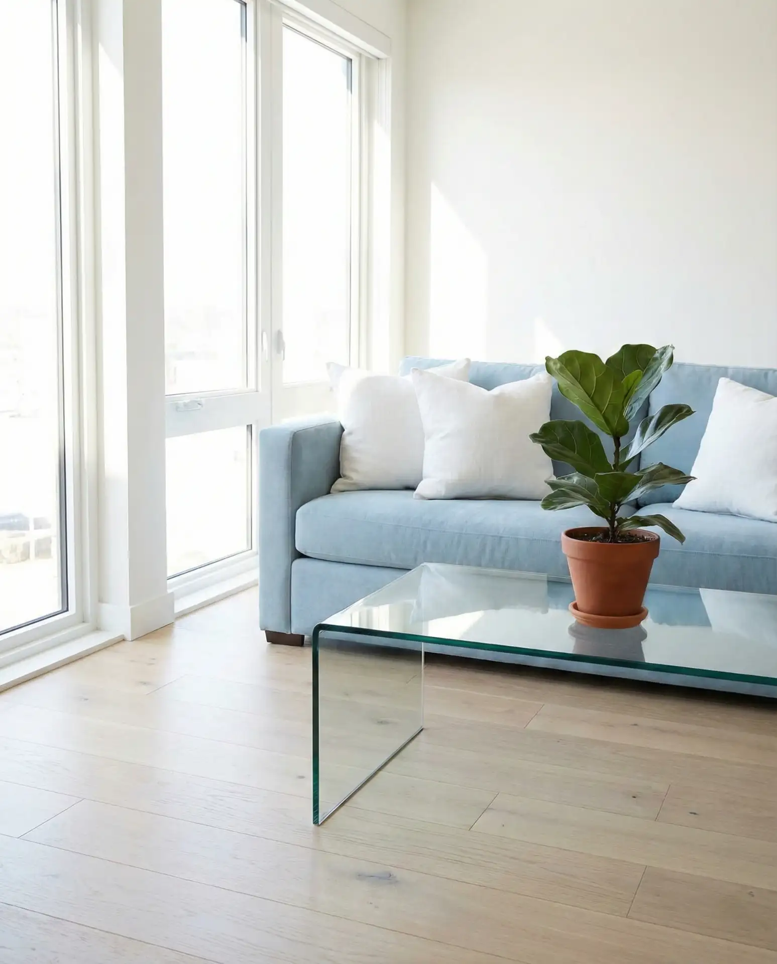 Powder Blue and White Minimalism 1