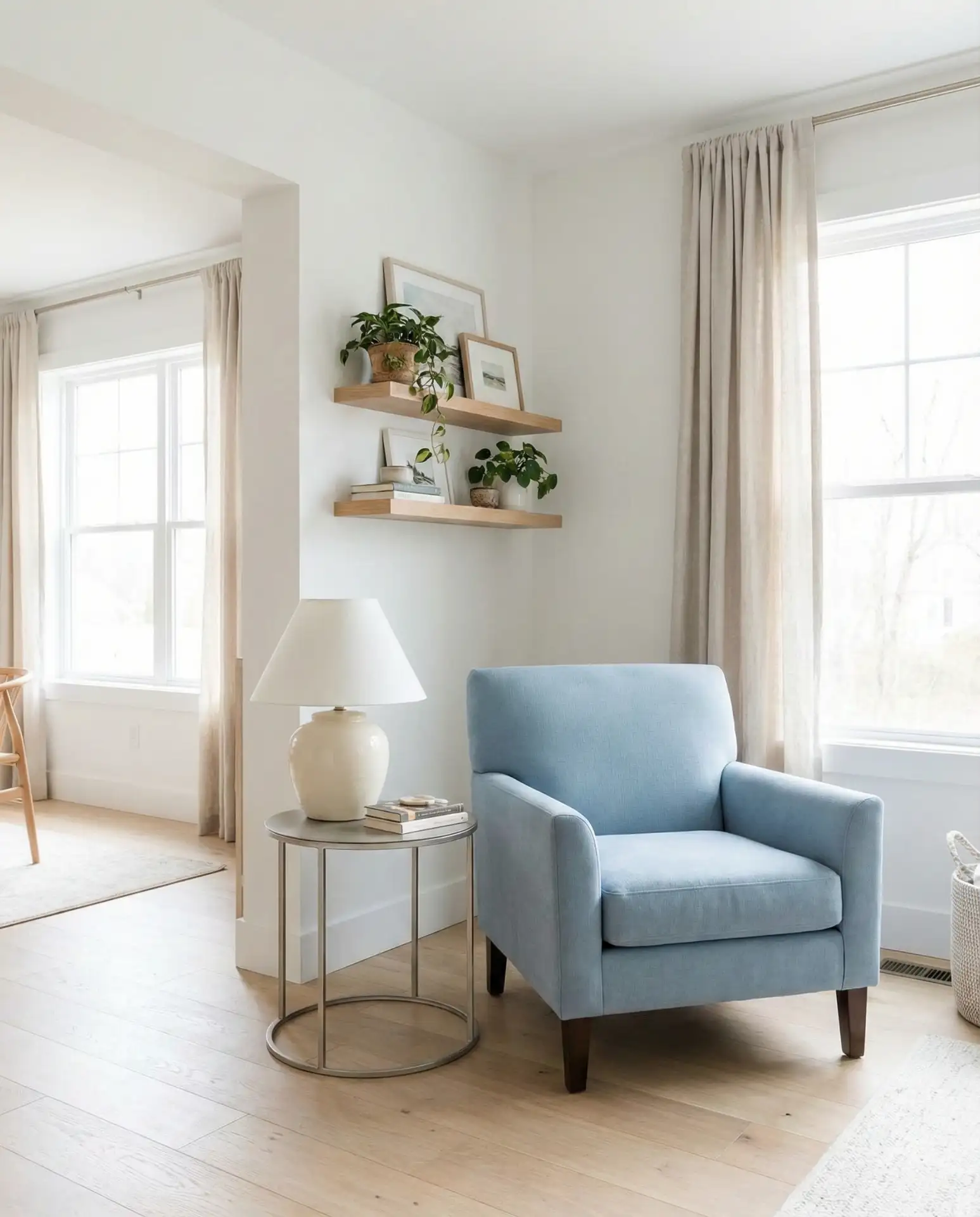 Powder Blue and White Minimalism 2