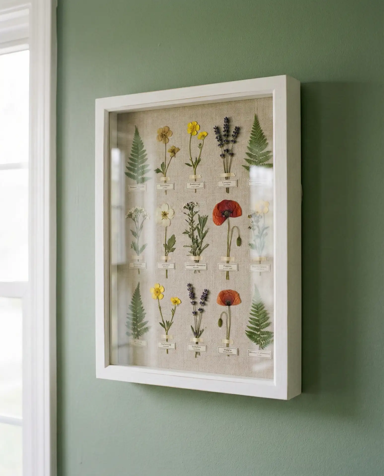 Pressed Flower Botanical Study 1