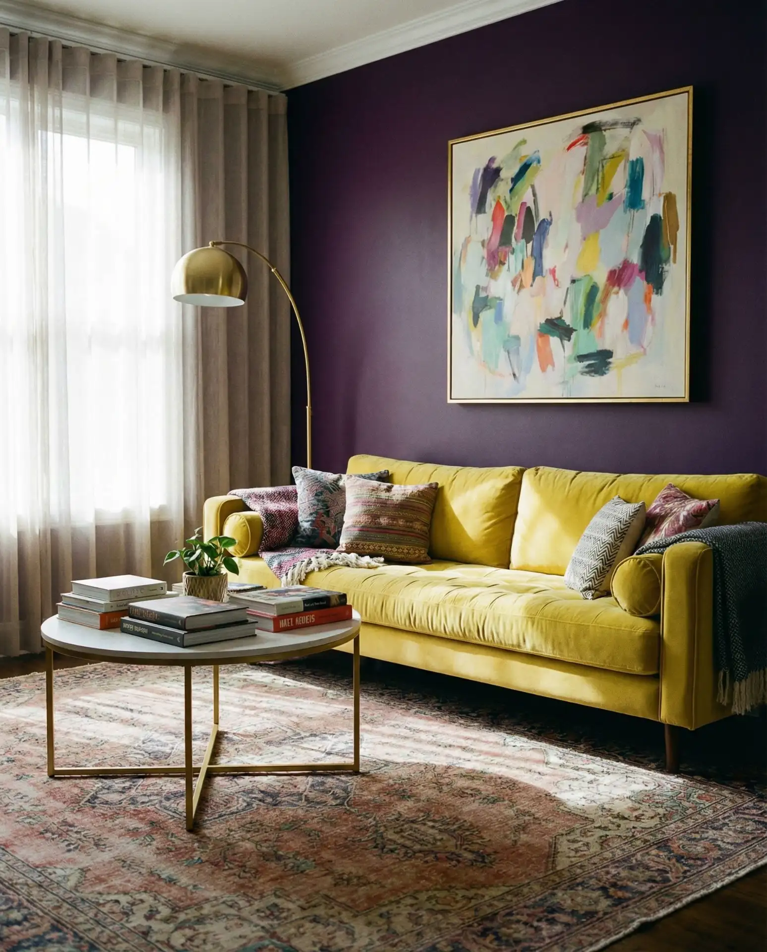 Purple and Yellow Bold Contrast 2