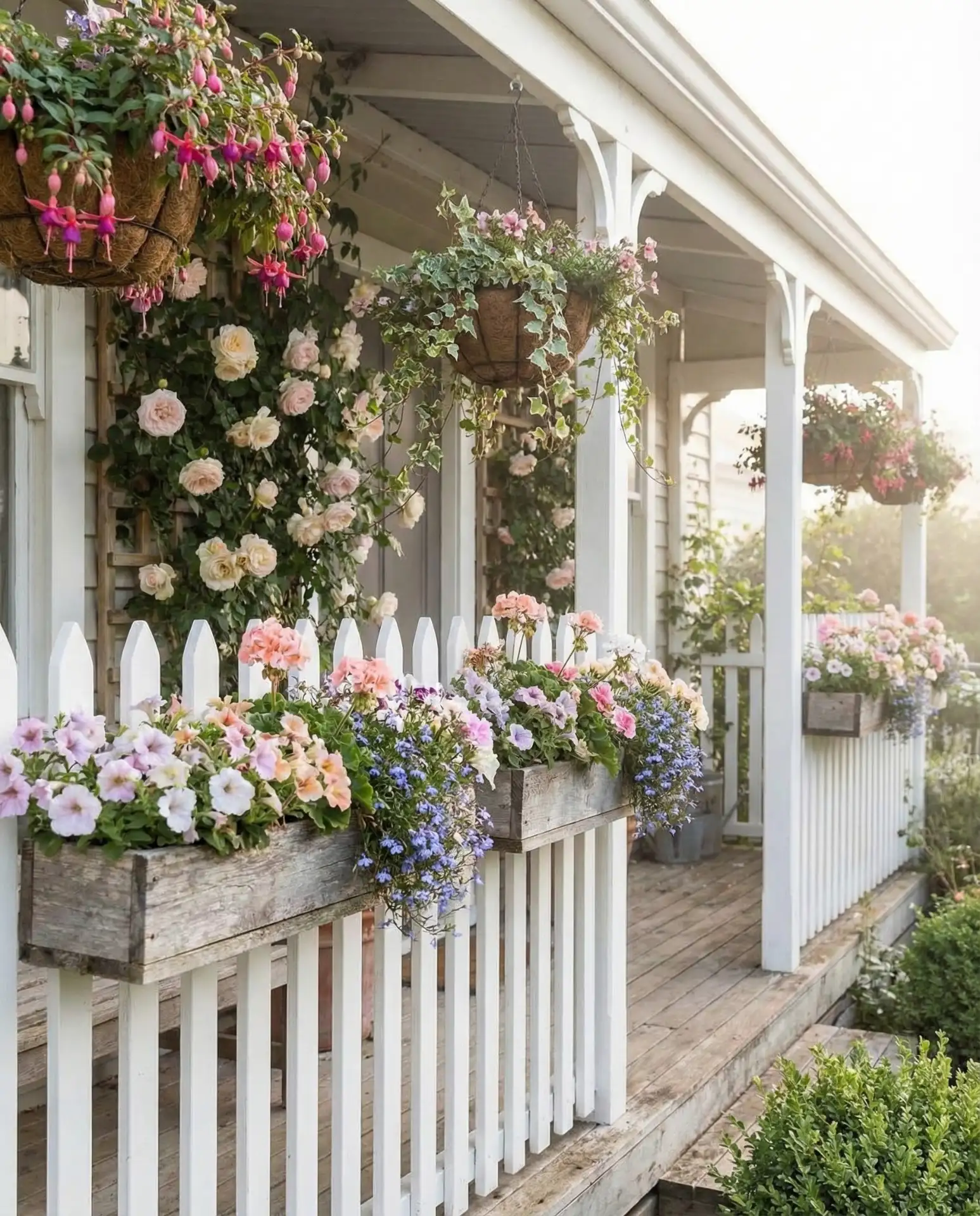 Quaint Cottage Porch Garden 1