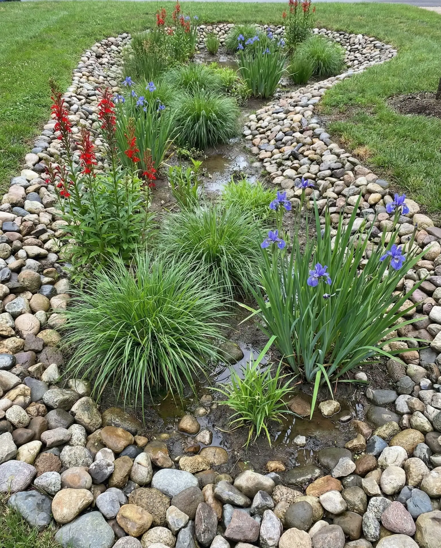 Rain Garden Rock Filtration System 1
