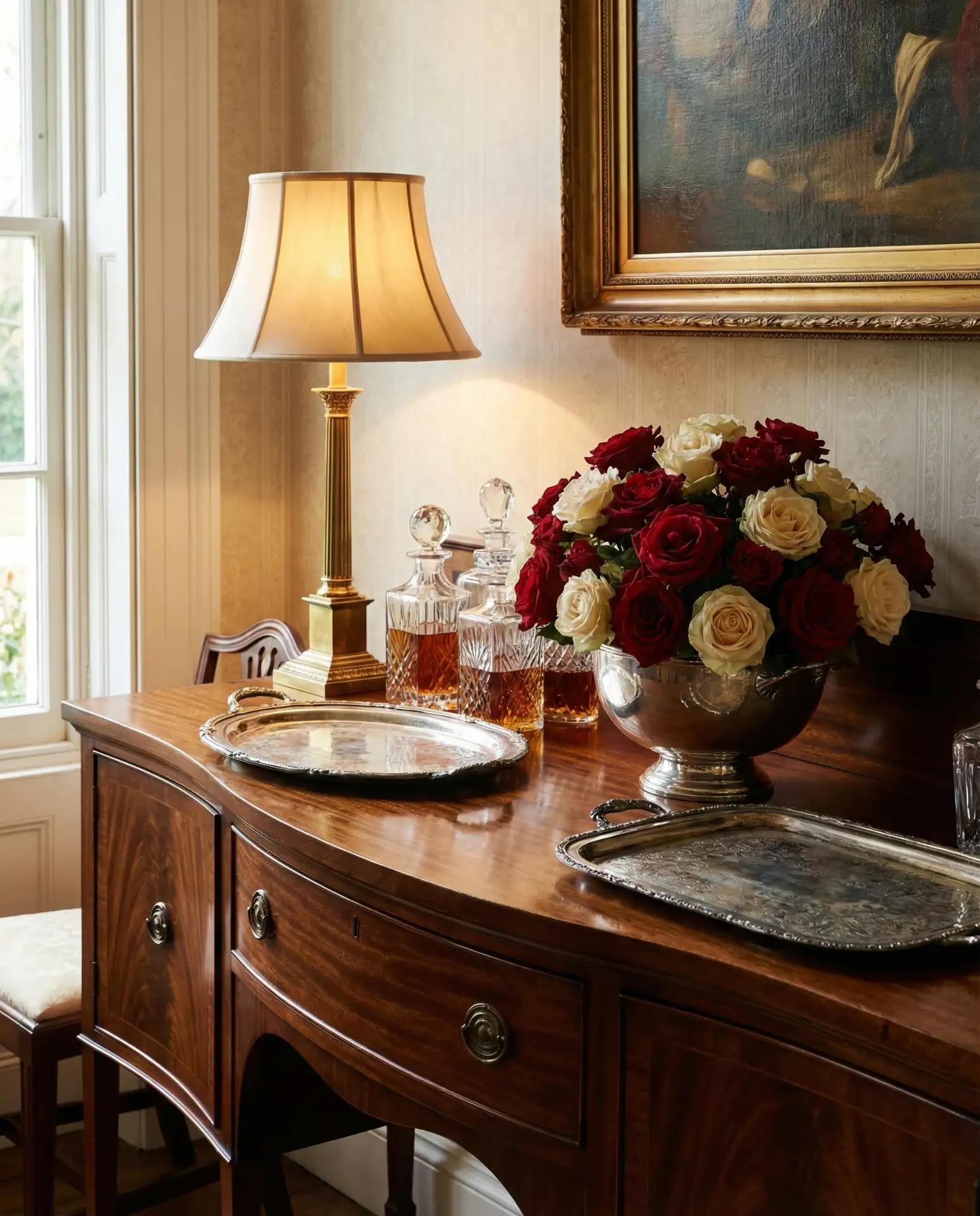 Rustic Antique Sideboard for Formal Dinners 2