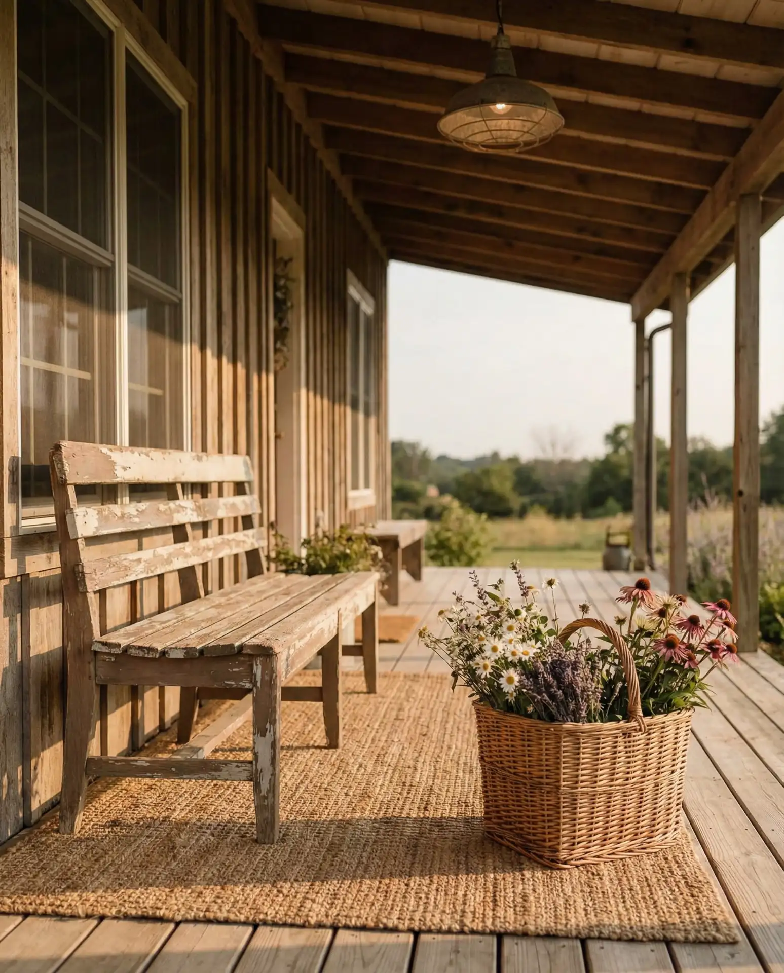 Rustic Front Porch with Natural Elements 2
