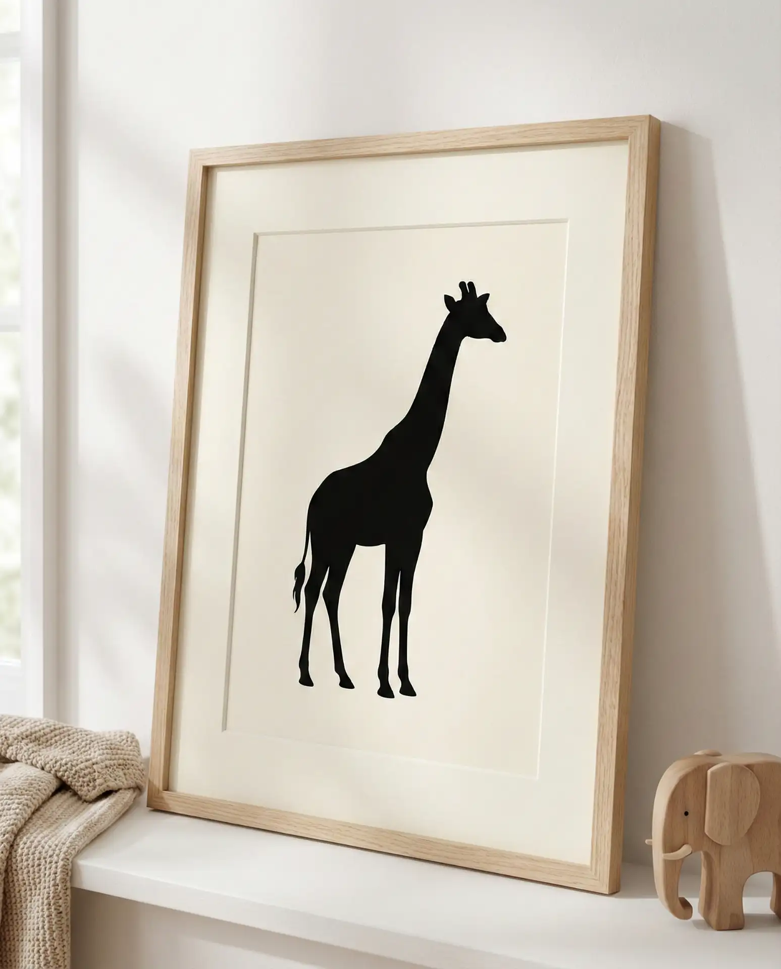Safari Animal Silhouettes in Framed Art 2