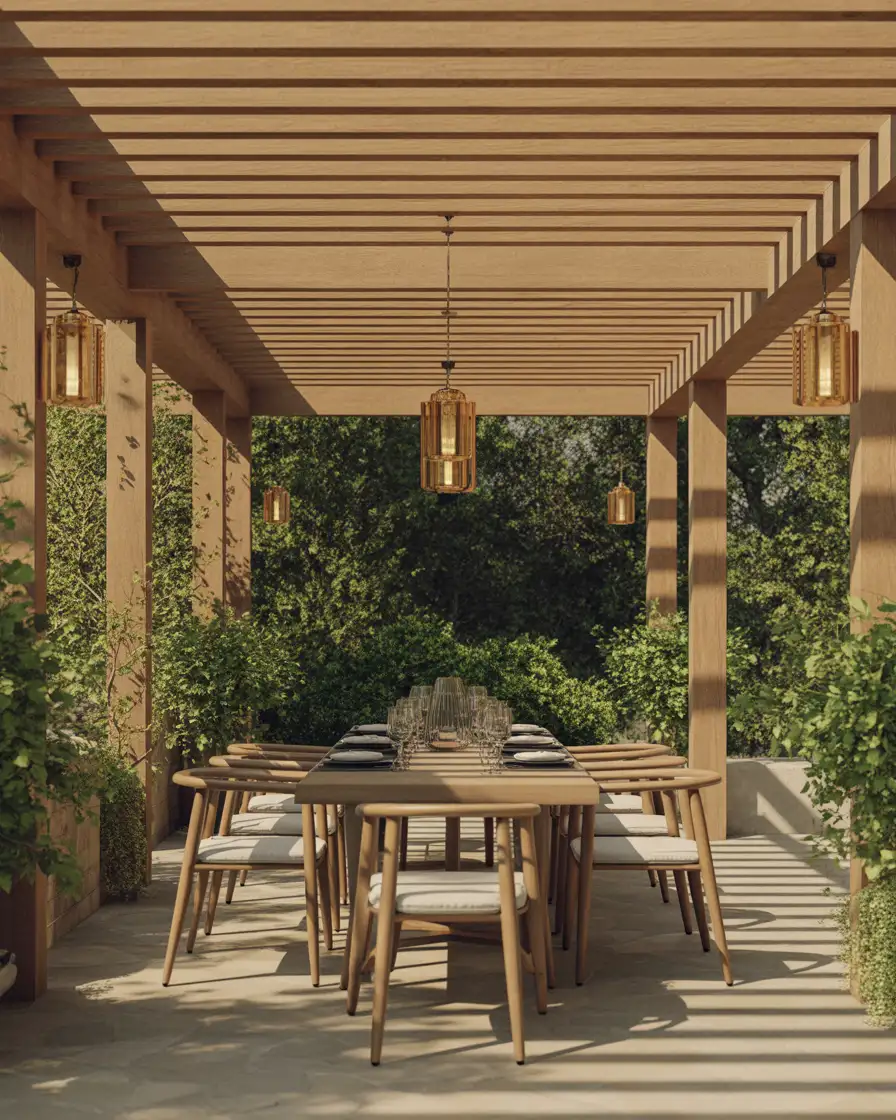 Shade Pavilion Over Dining Area 2