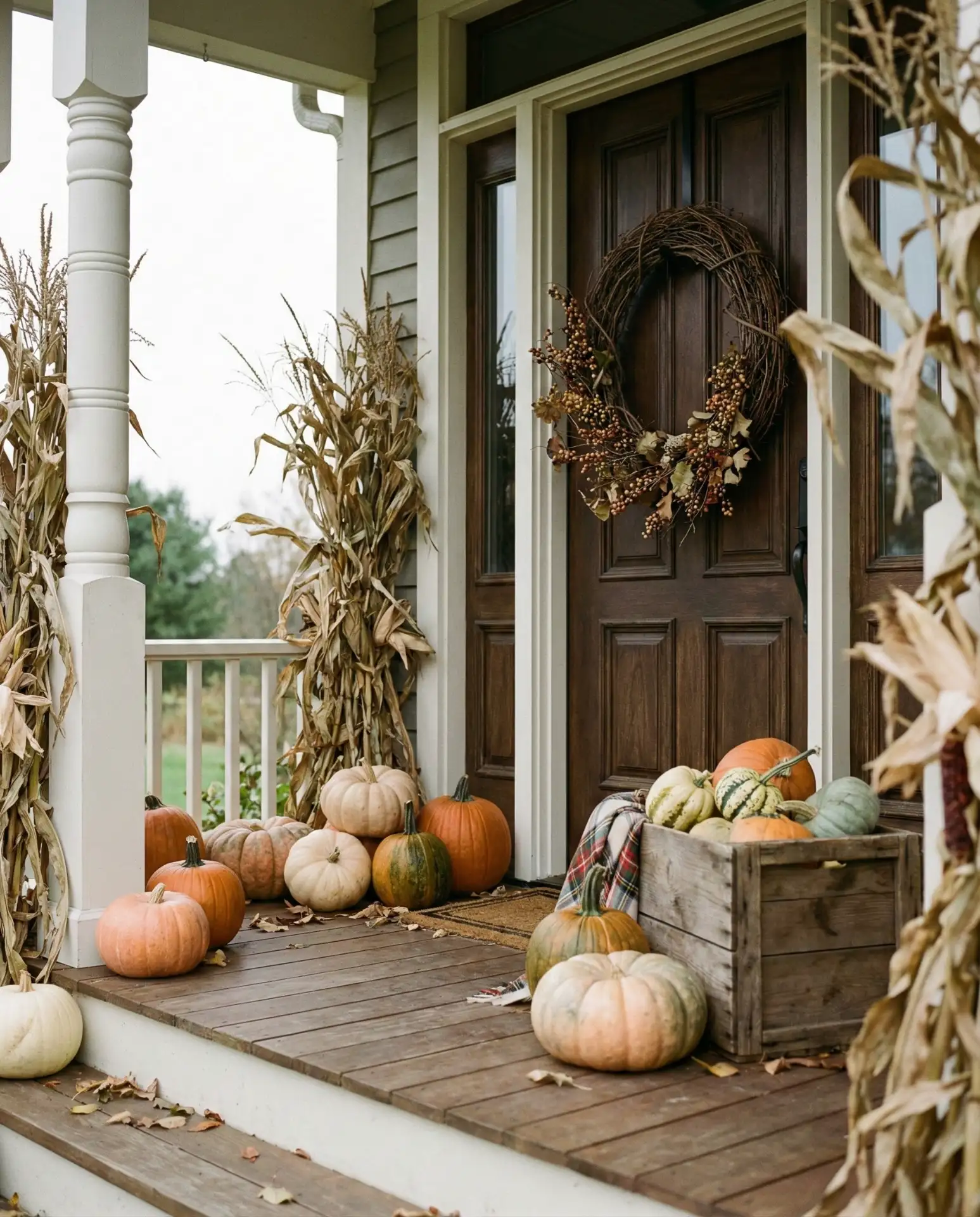 Simple Fall Front Porch Display 2