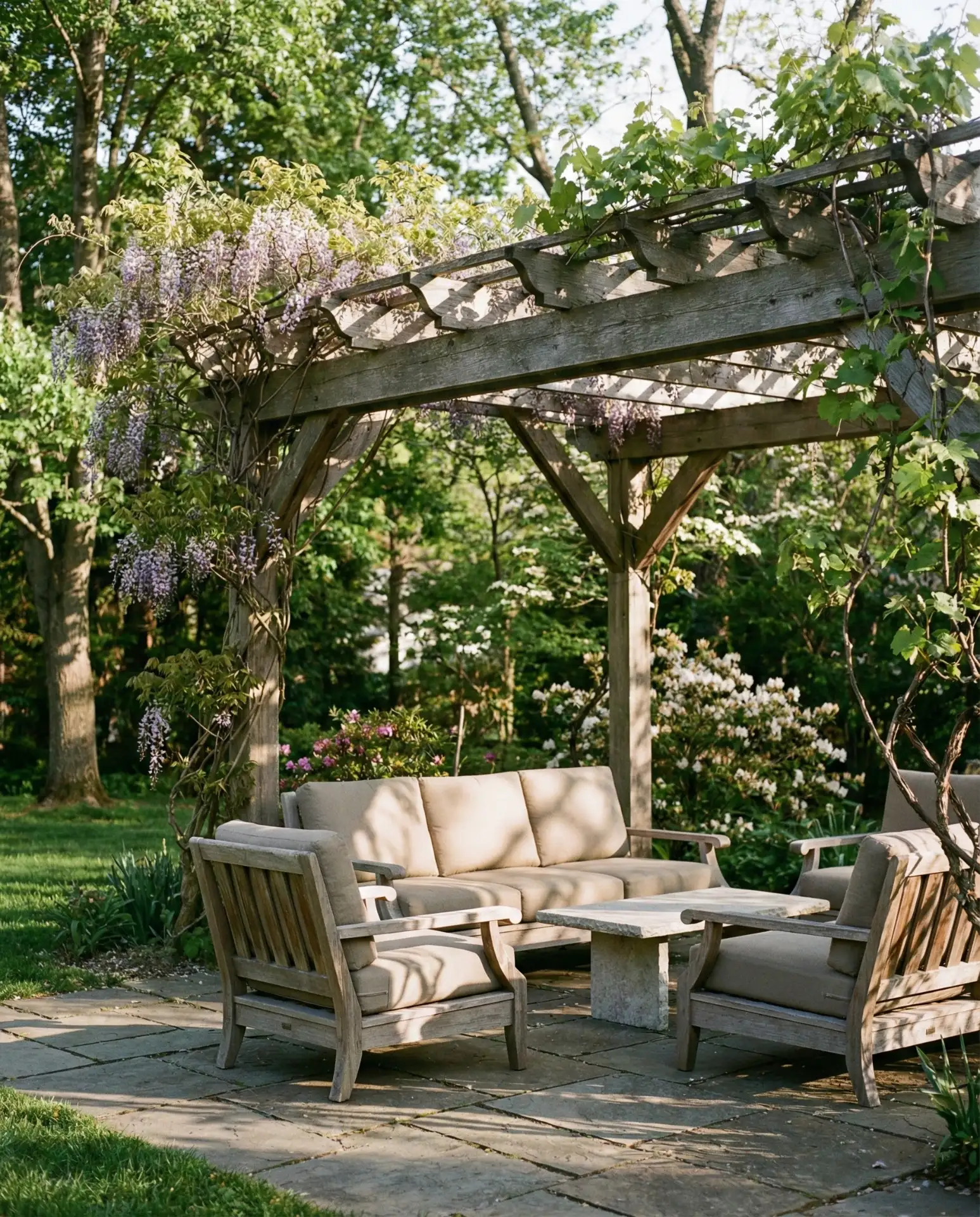 Simple Pergola from Treated Lumber 2