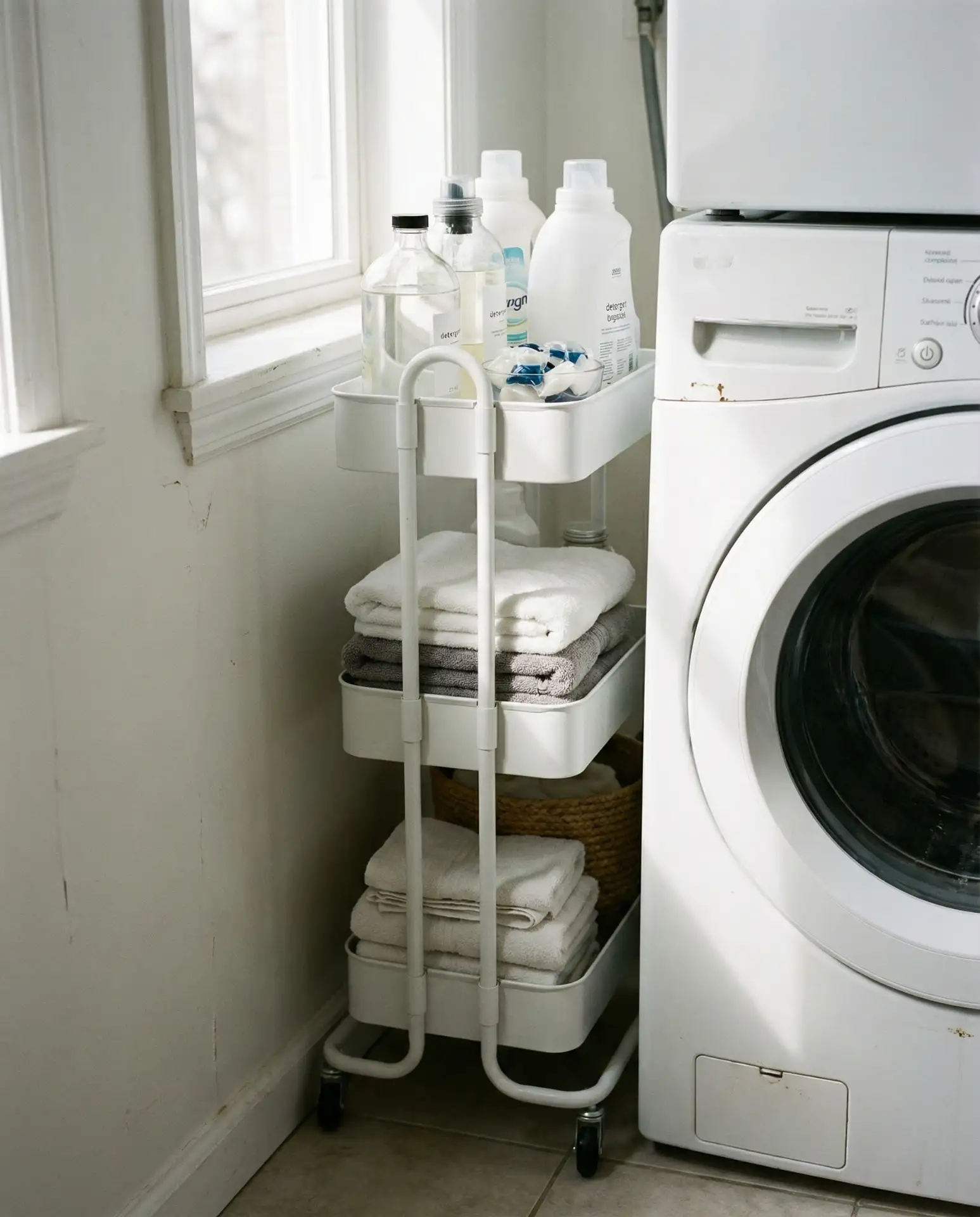 Simple Rolling Cart for Extra Storage 2