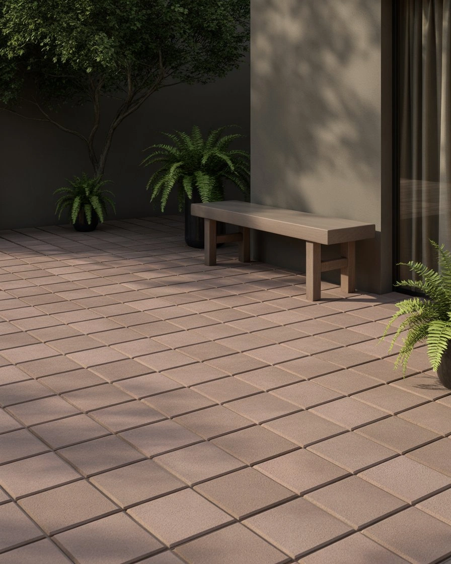 Simple Square Paver Patio 1