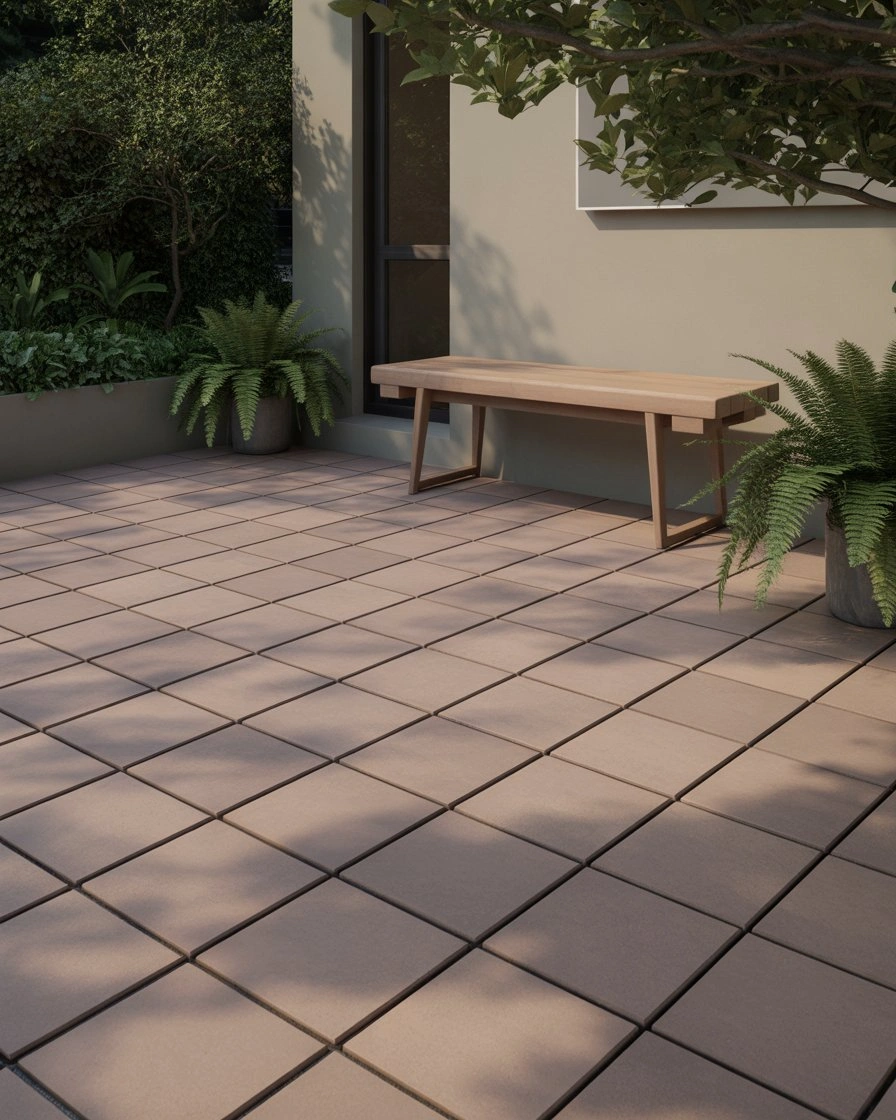 Simple Square Paver Patio 2