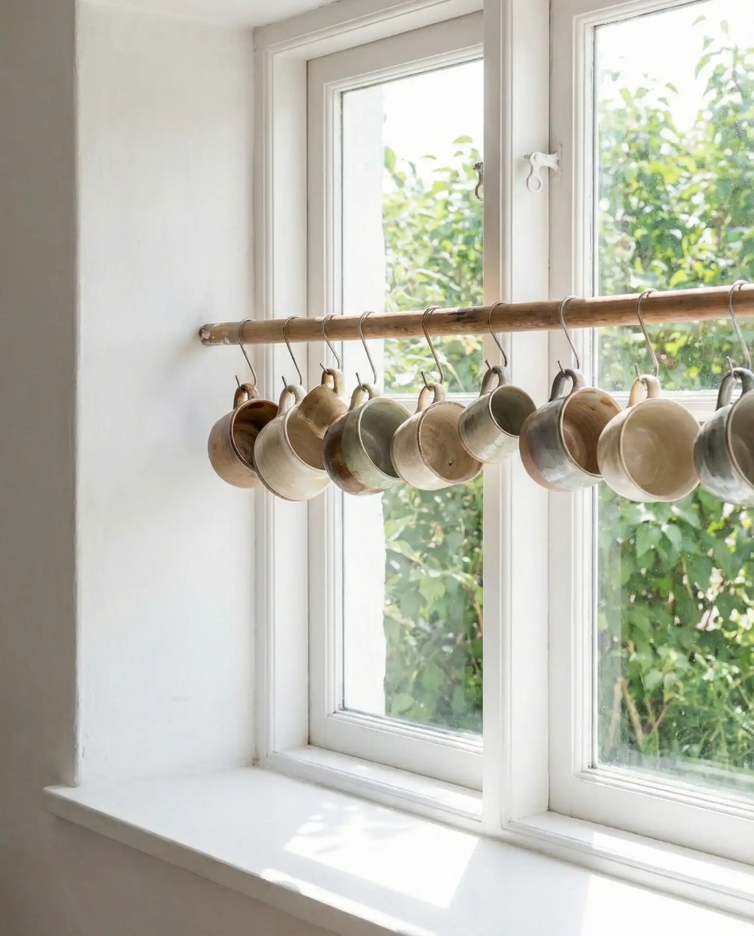Simple Wooden Bar for Hanging Mugs 2