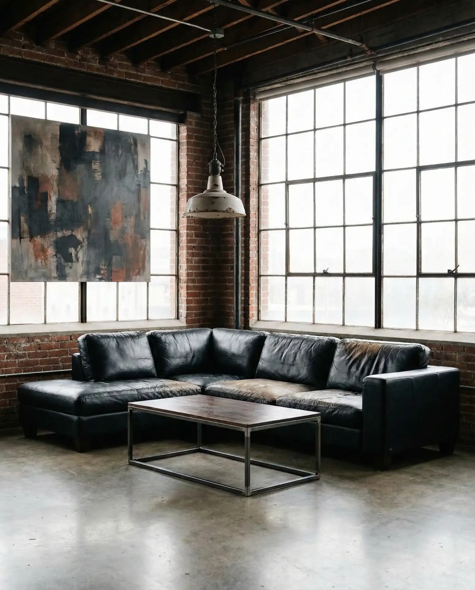 Sleek Black Leather Statement 1