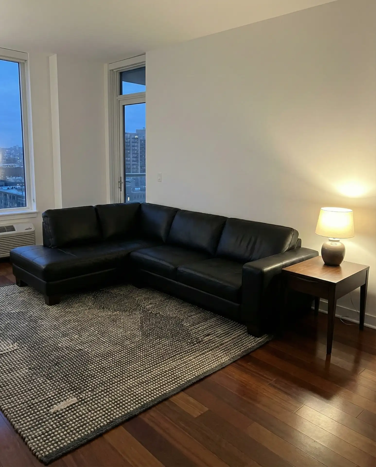 Sleek Black Leather Statement 2