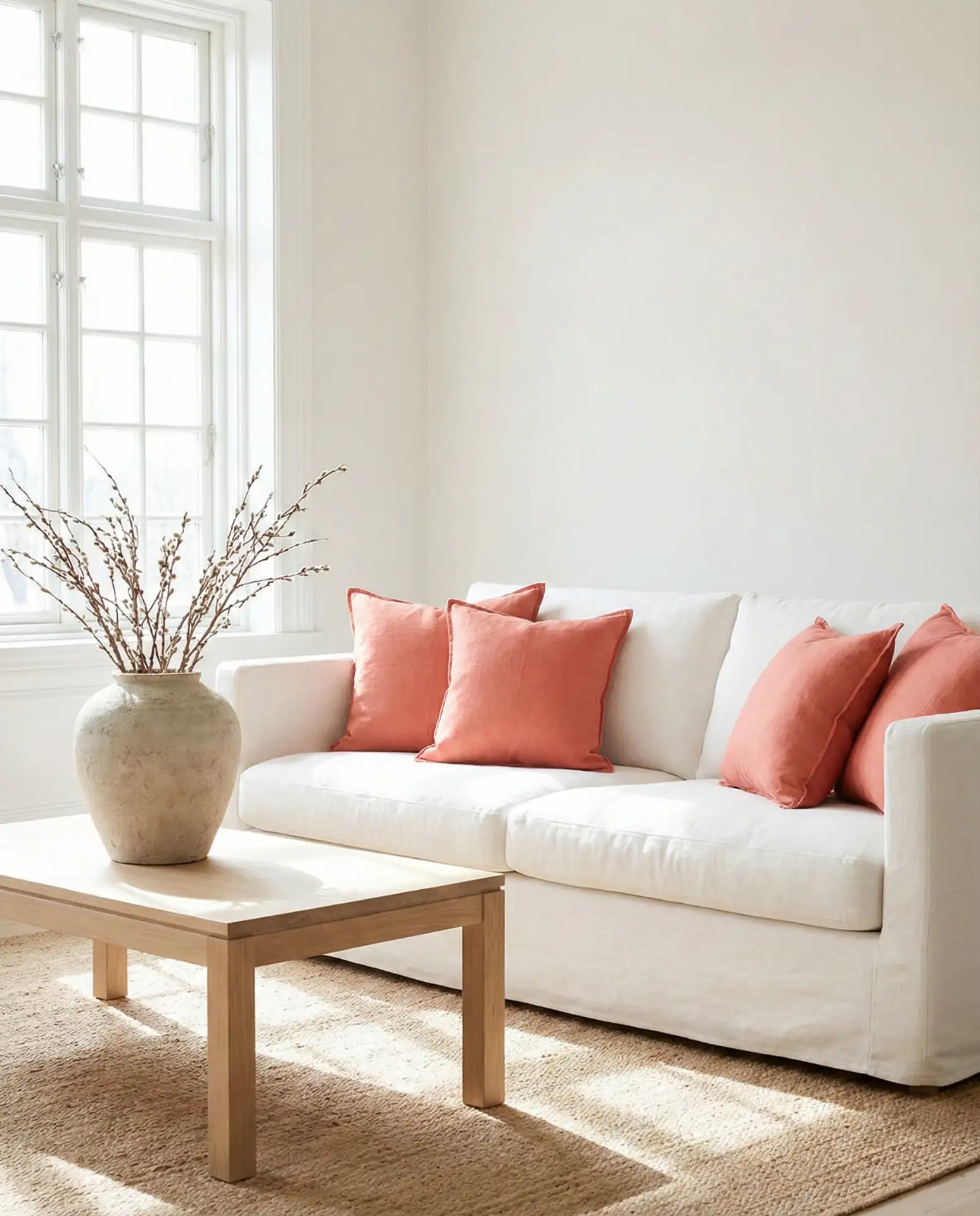 Soft White with Pops of Coral 2