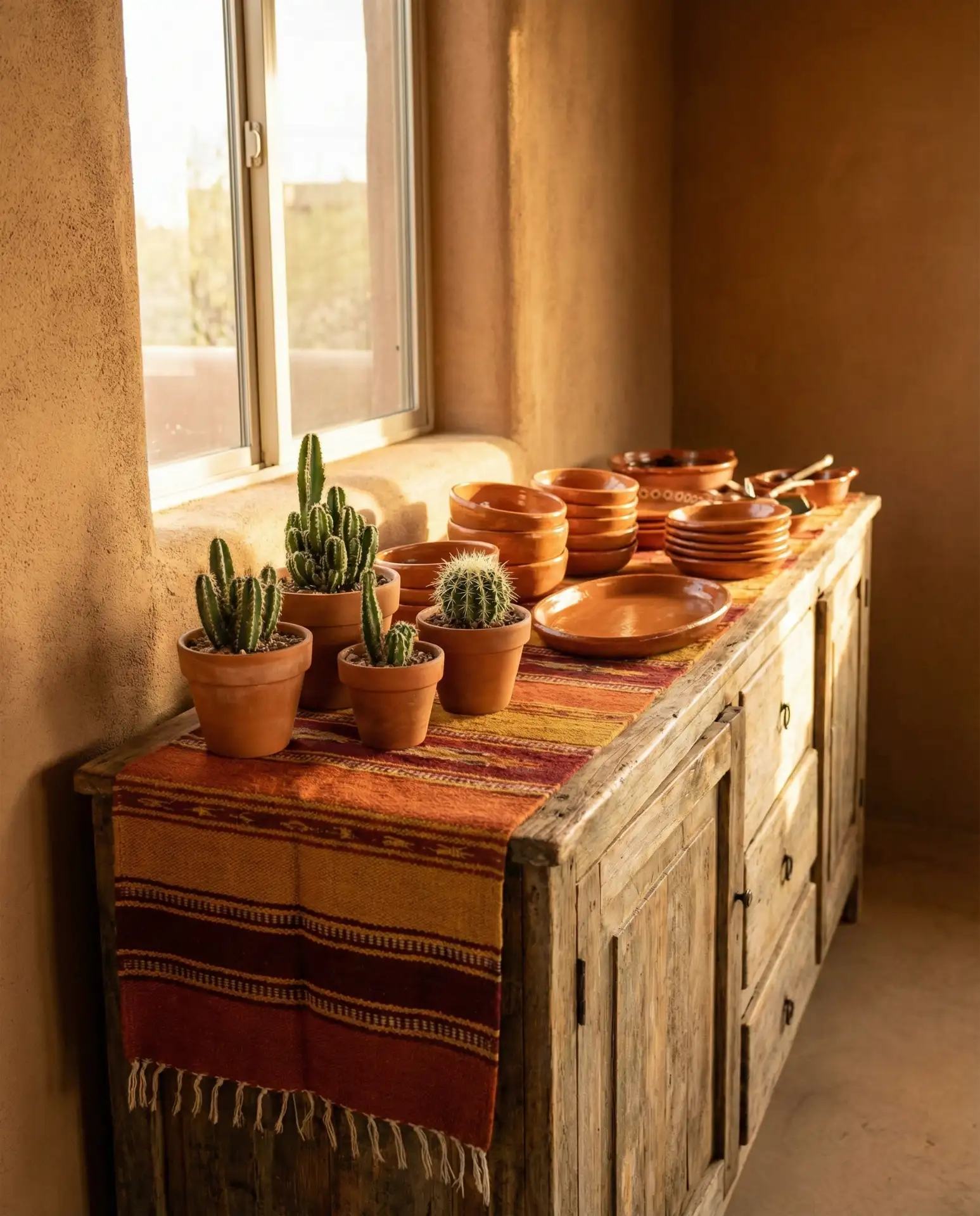 Southwestern Adobe-Inspired Terracotta Display 2