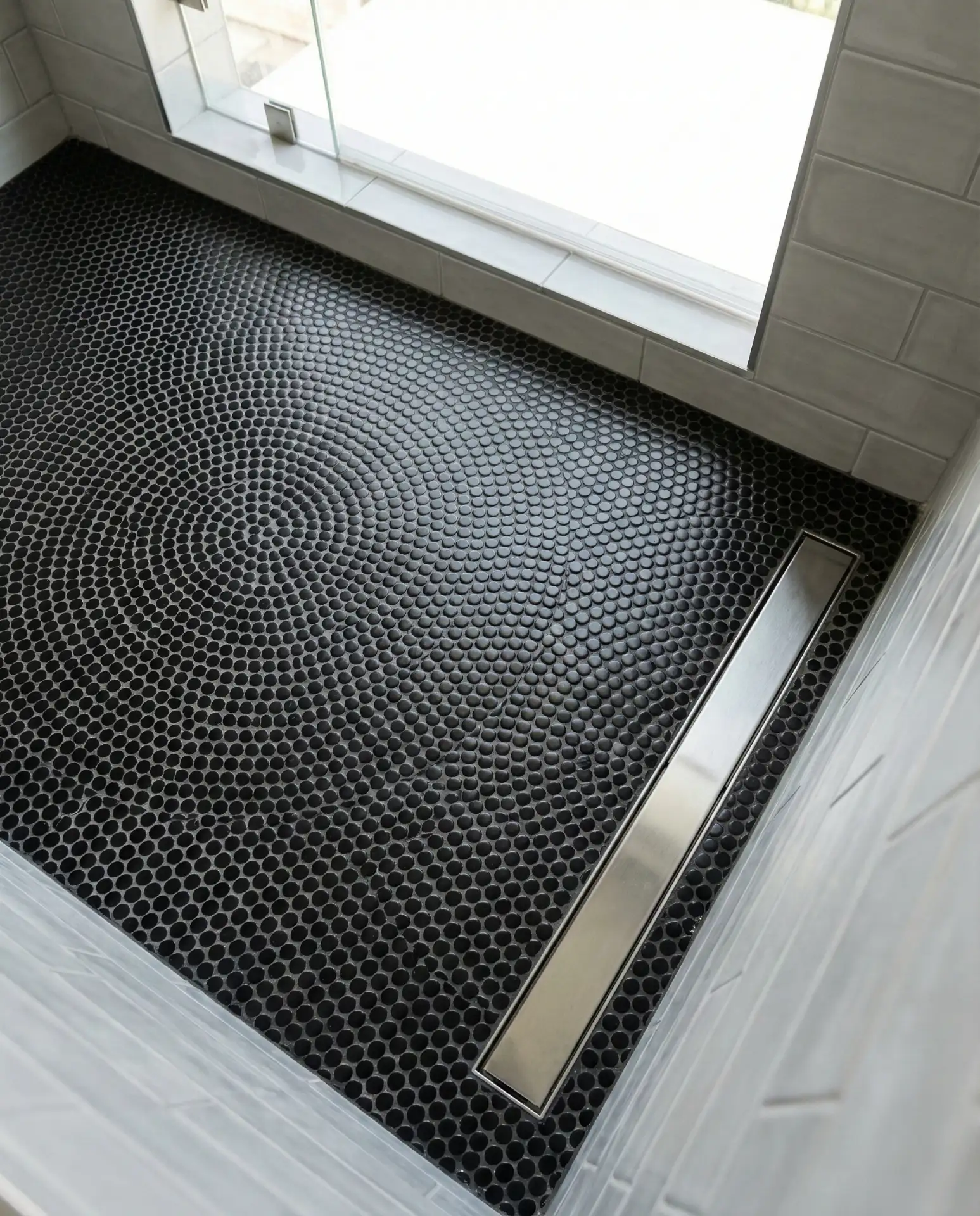 Statement Penny Tile Floor 1