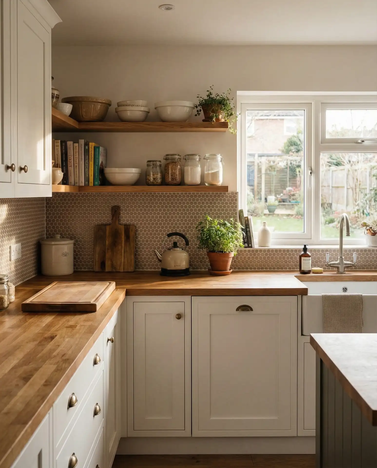 Stylish Penny Tile in Soft Neutrals 1