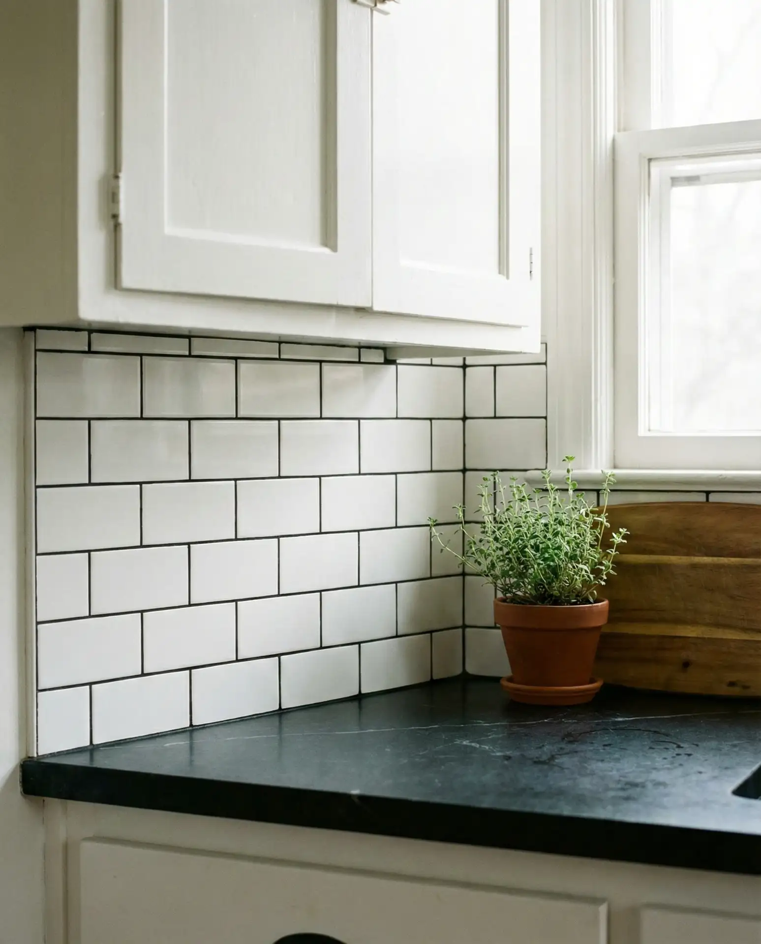 Subway Tile Backsplash in Classic White 2