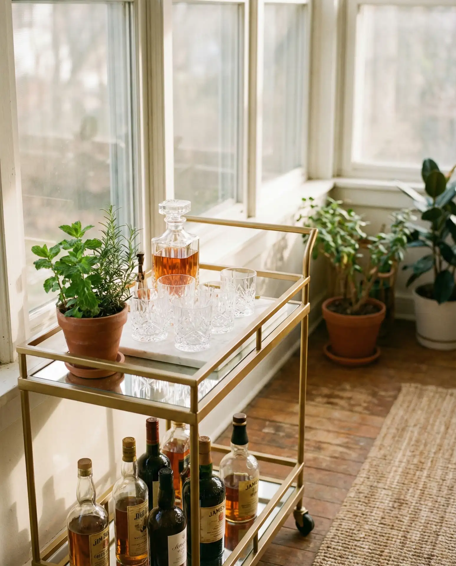 Sunroom Bar Cart Station 2