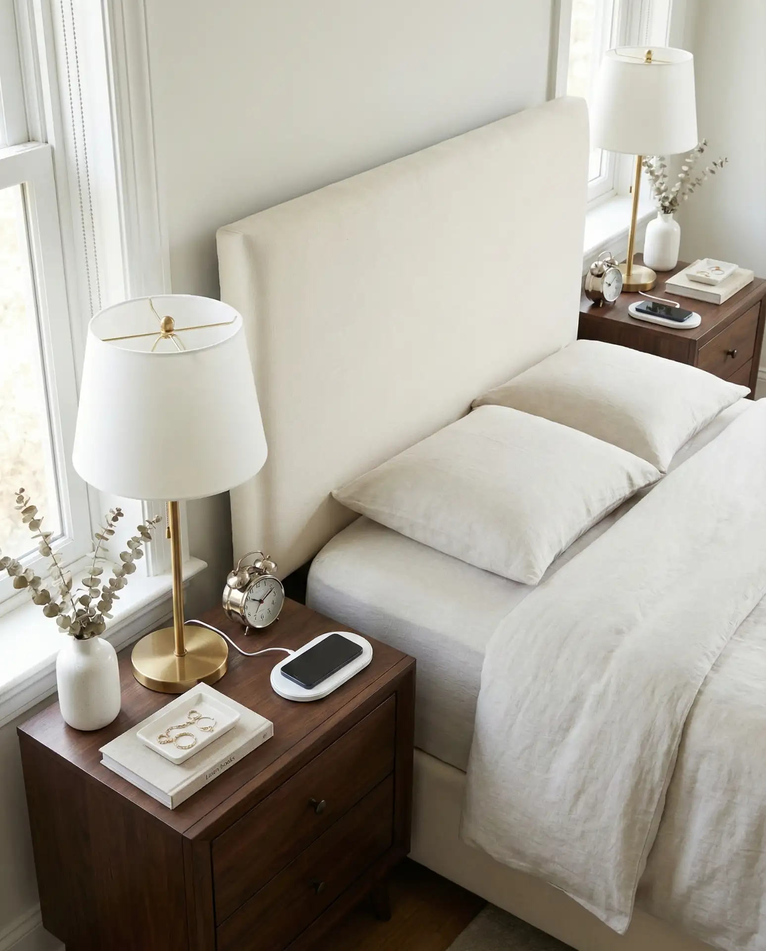 Symmetrical Nightstand Styling 2