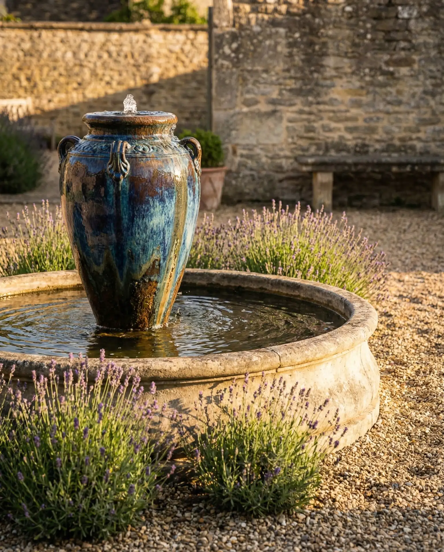 Tall Urn Fountain for Vertical Drama 2