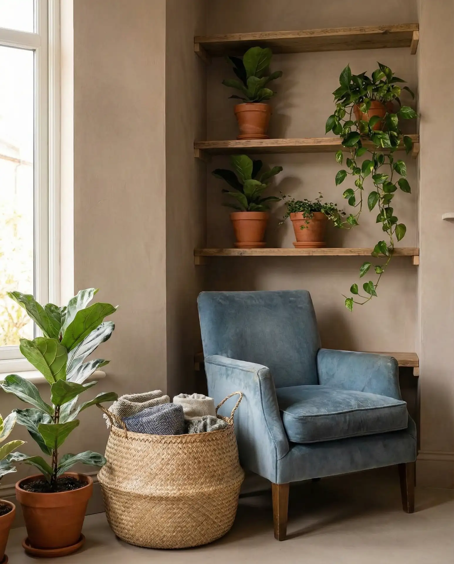 Taupe and Dusty Blue Neutrality 1