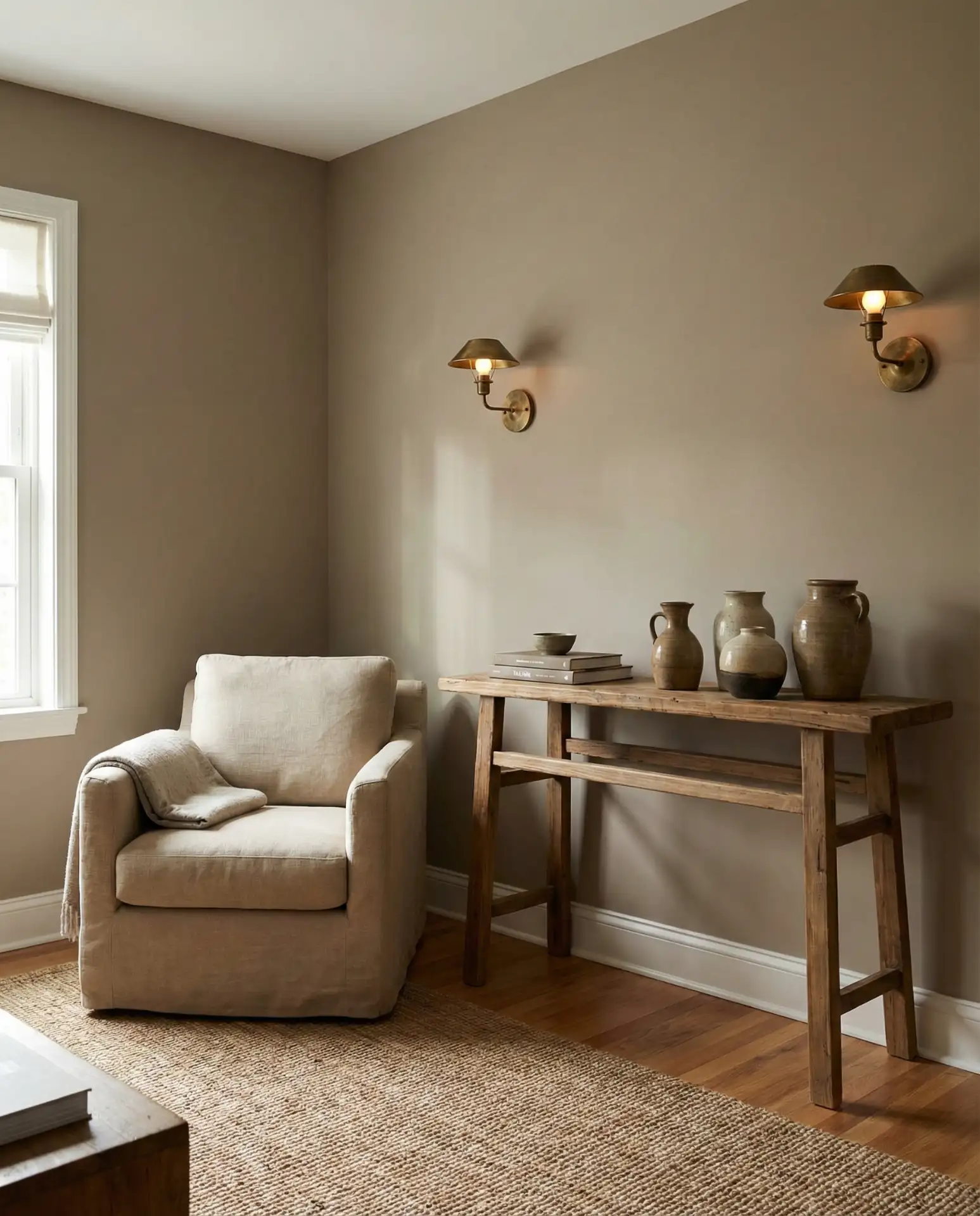 Taupe with Brass Fixtures 2