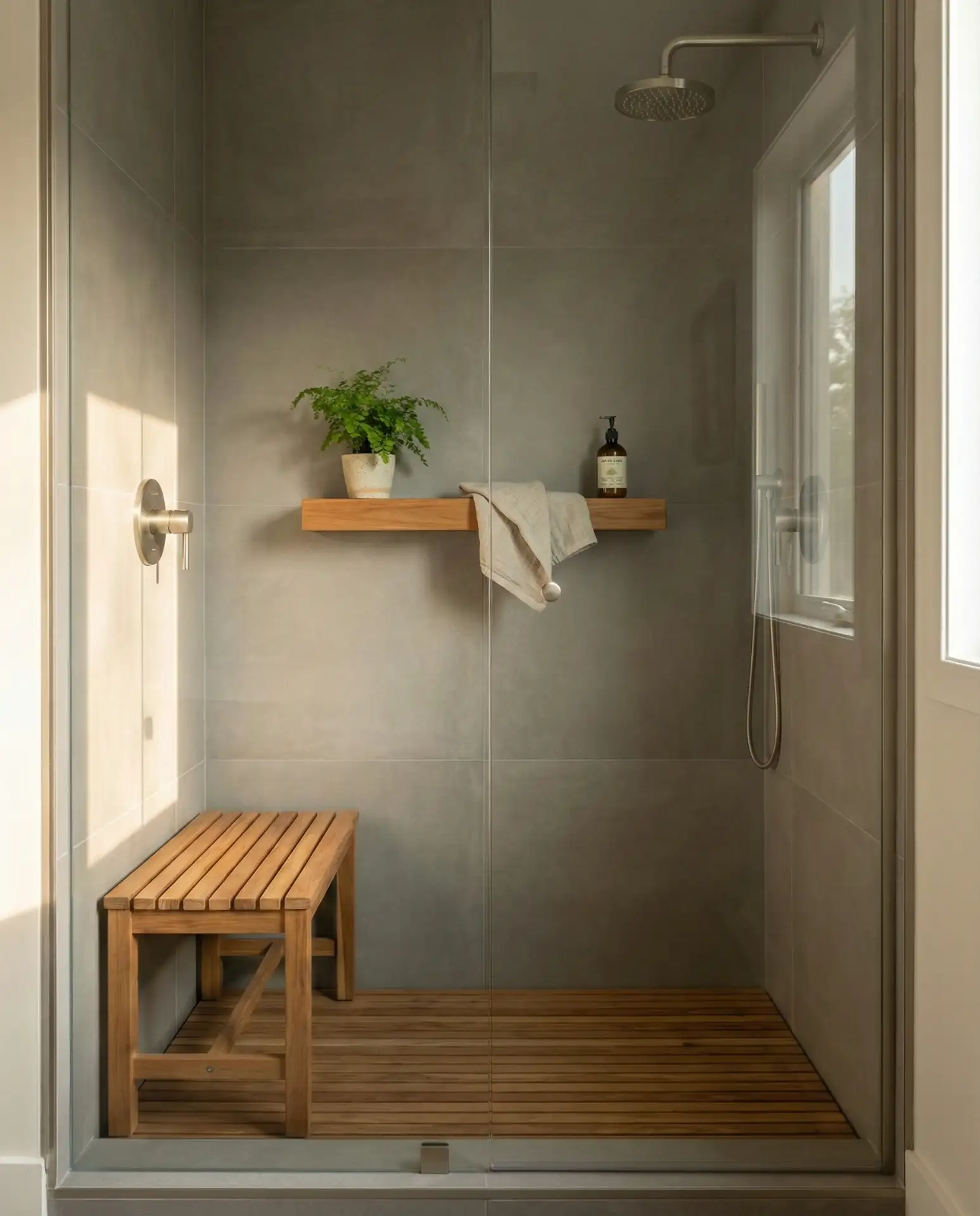 Teak Floor Mat and Accessories 2