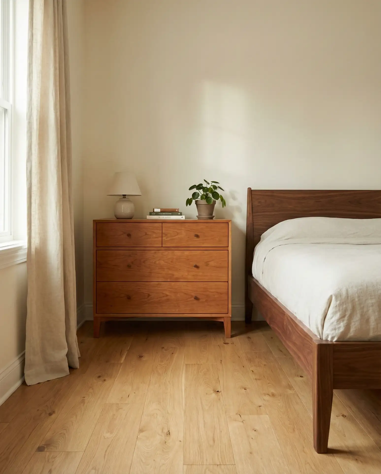 Thoughtful Rug Layering Under the Bed 2
