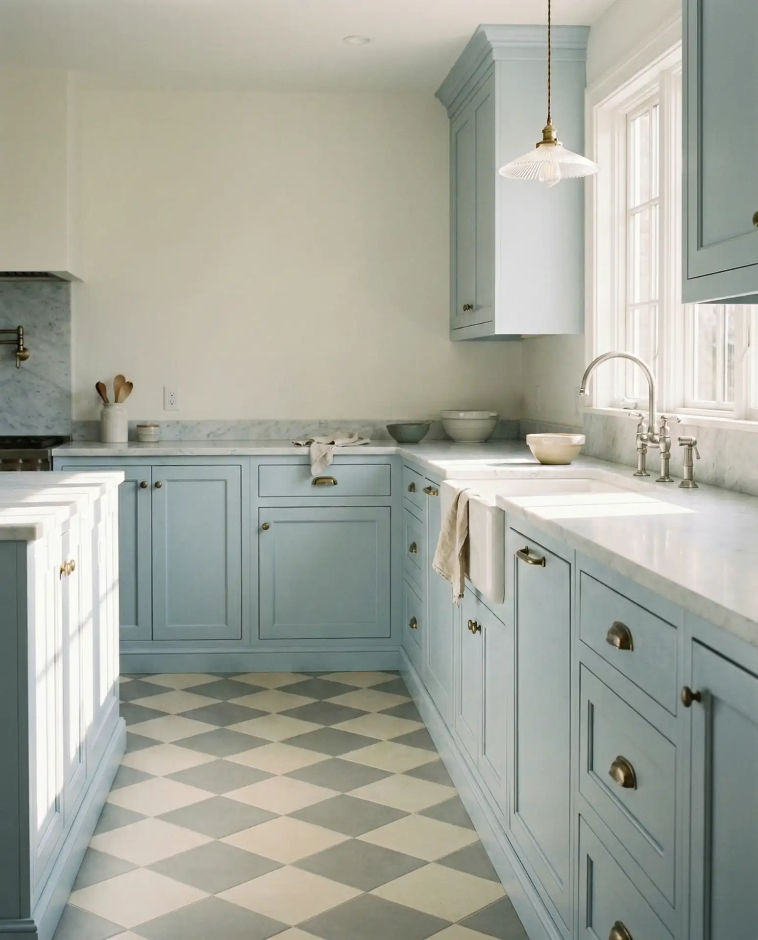 Timeless Checkerboard in Soft Gray and White 2