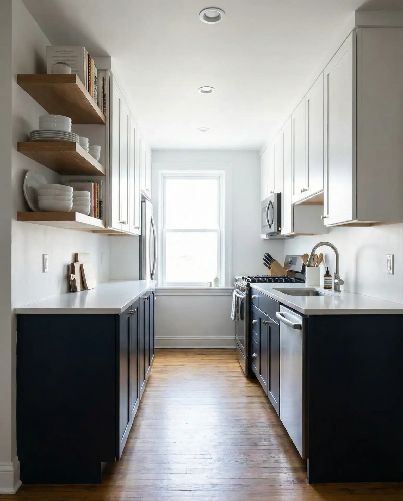 Tiny Galley Kitchen with Smart Storage 2