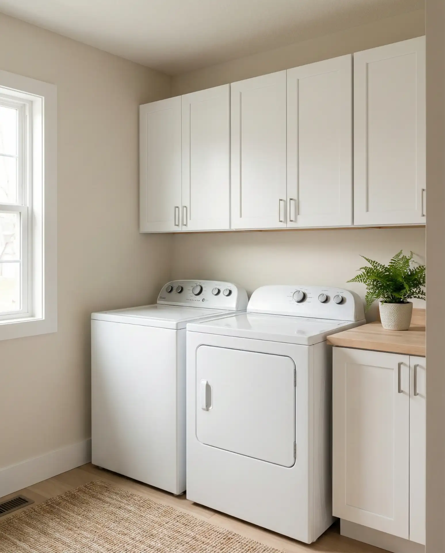 Top Load Washer with Upper Cabinets 1