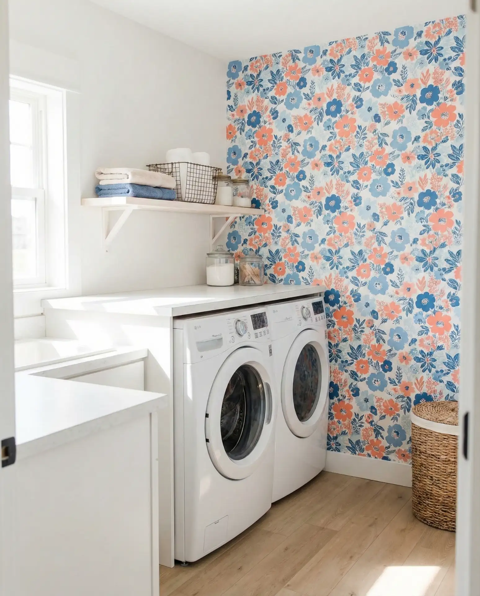 Top Load Washer with Upper Cabinets 2