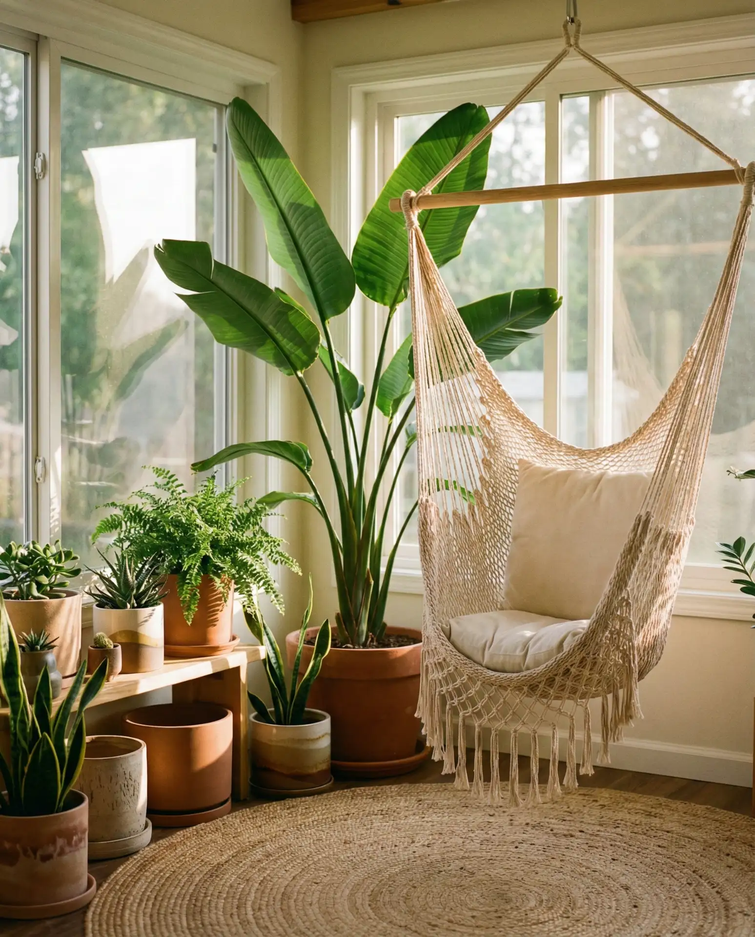 Tropical Sunroom with Lush Greenery 2