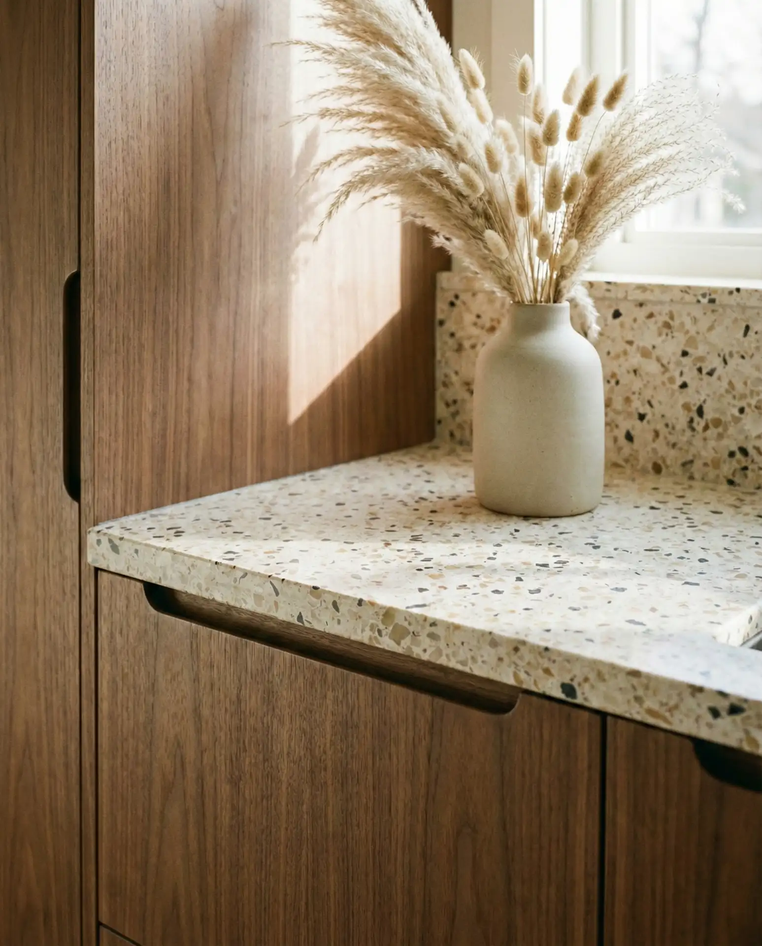 Vertical Grain Cabinets for Textural Interest 1