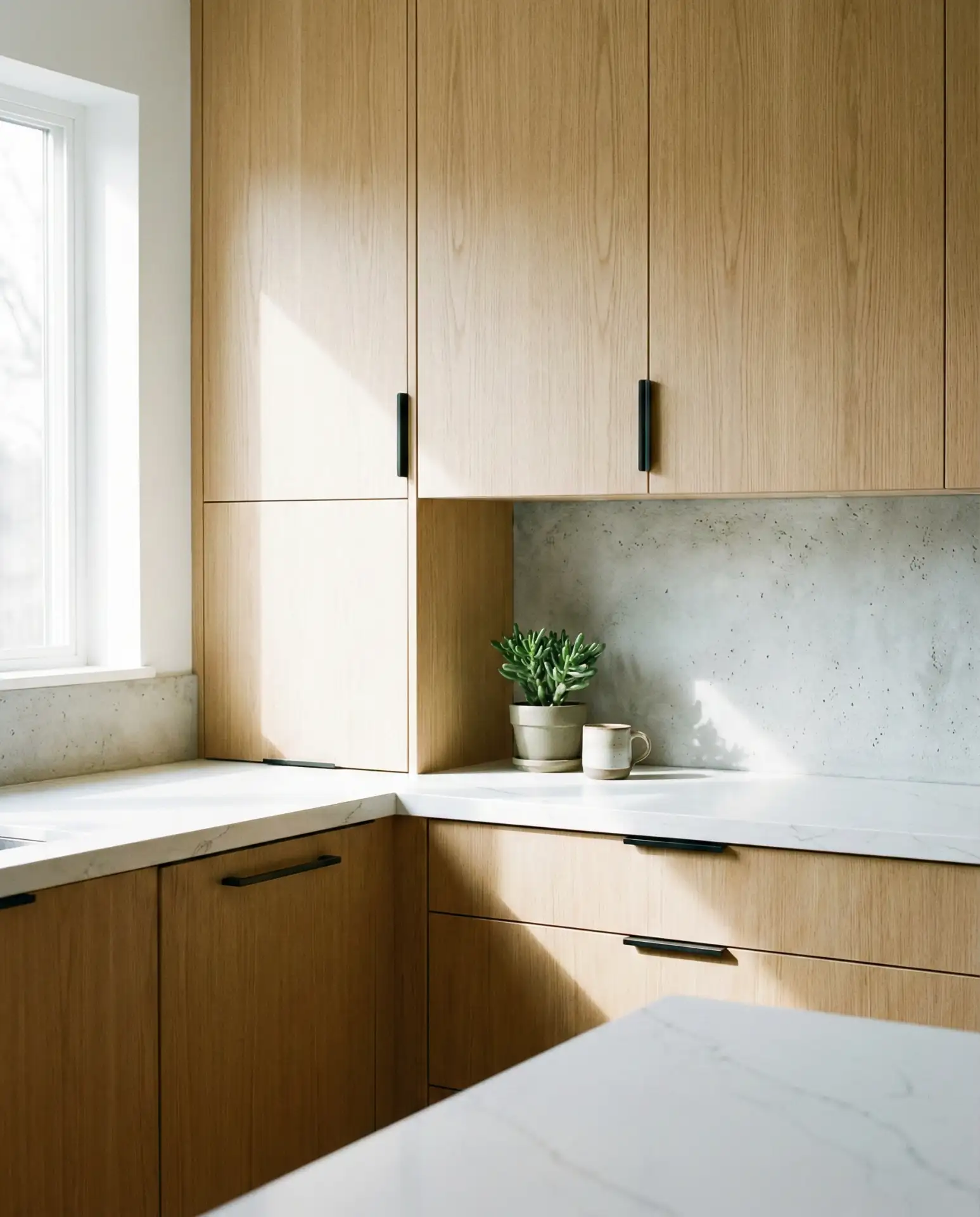 Vertical Grain Cabinets for Textural Interest 2