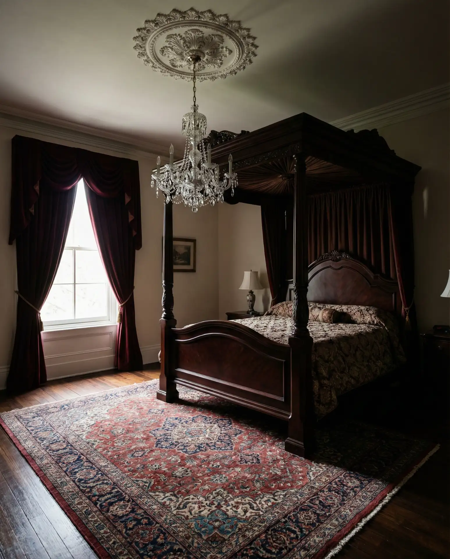 Victorian Bedroom with Ornate Details 1